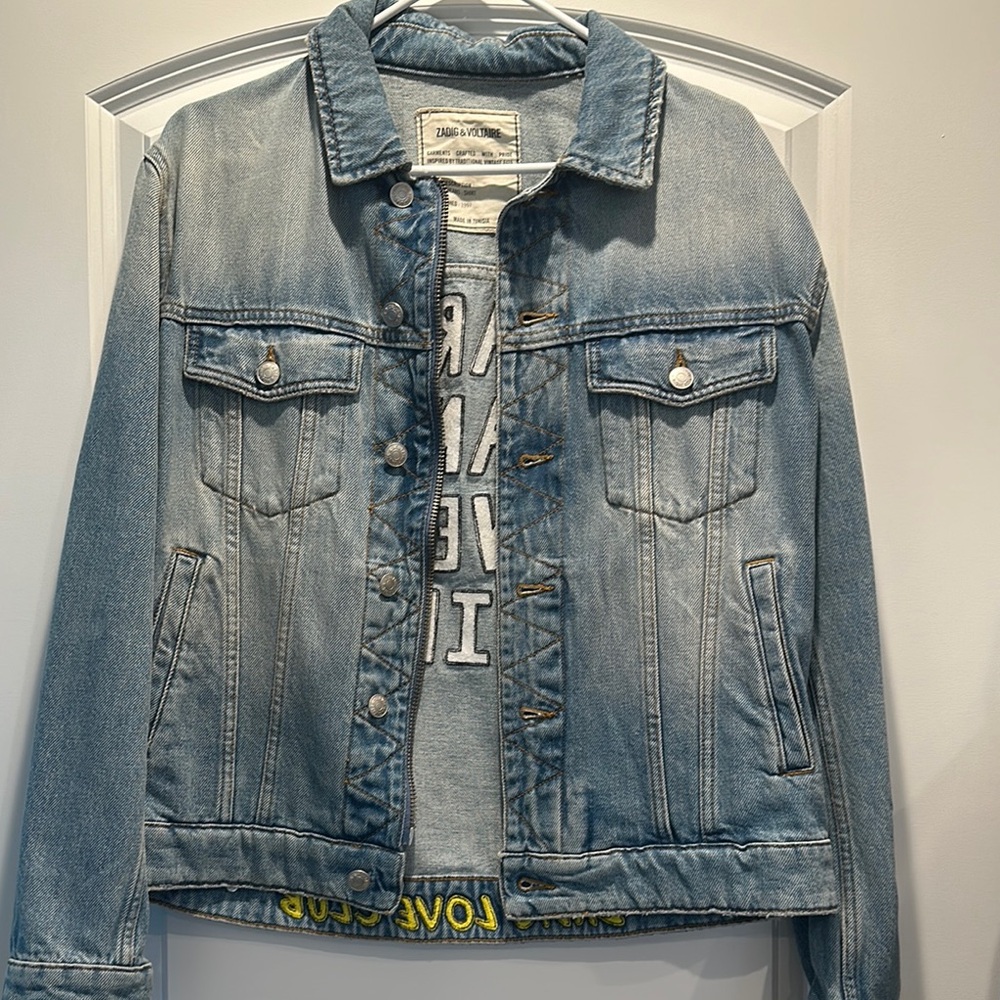 Zadig and Voltaire Light Blue Denim Jacket